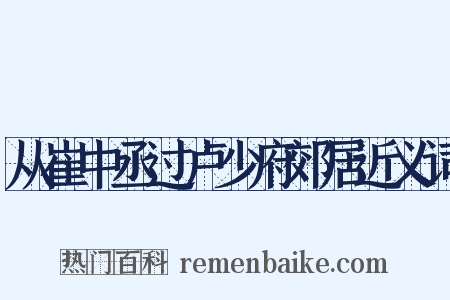 从崔中丞过卢少府郊居近义词是什么意思的图片